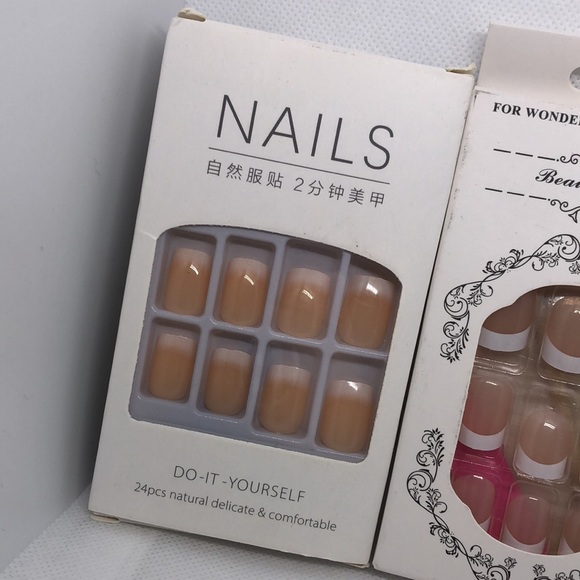 3 New In Box 🩷 Press on Nails 💅🏻 Do it yourself French Manicure 🩷 - Picture 2 of 4